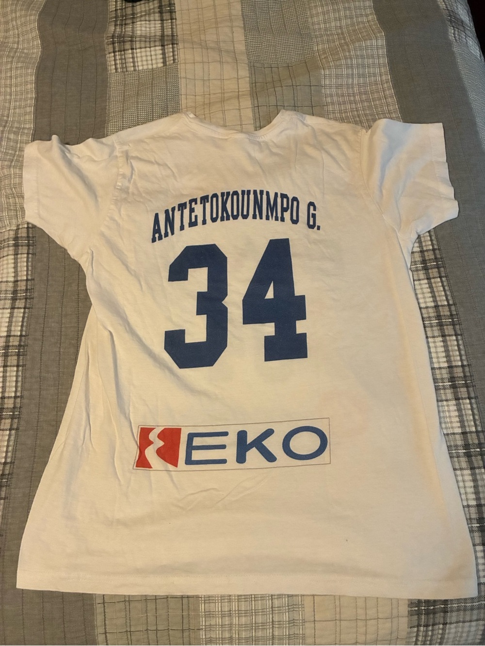 Antetokounmpo G. 34 White Graphic Short Sleeve Tee
